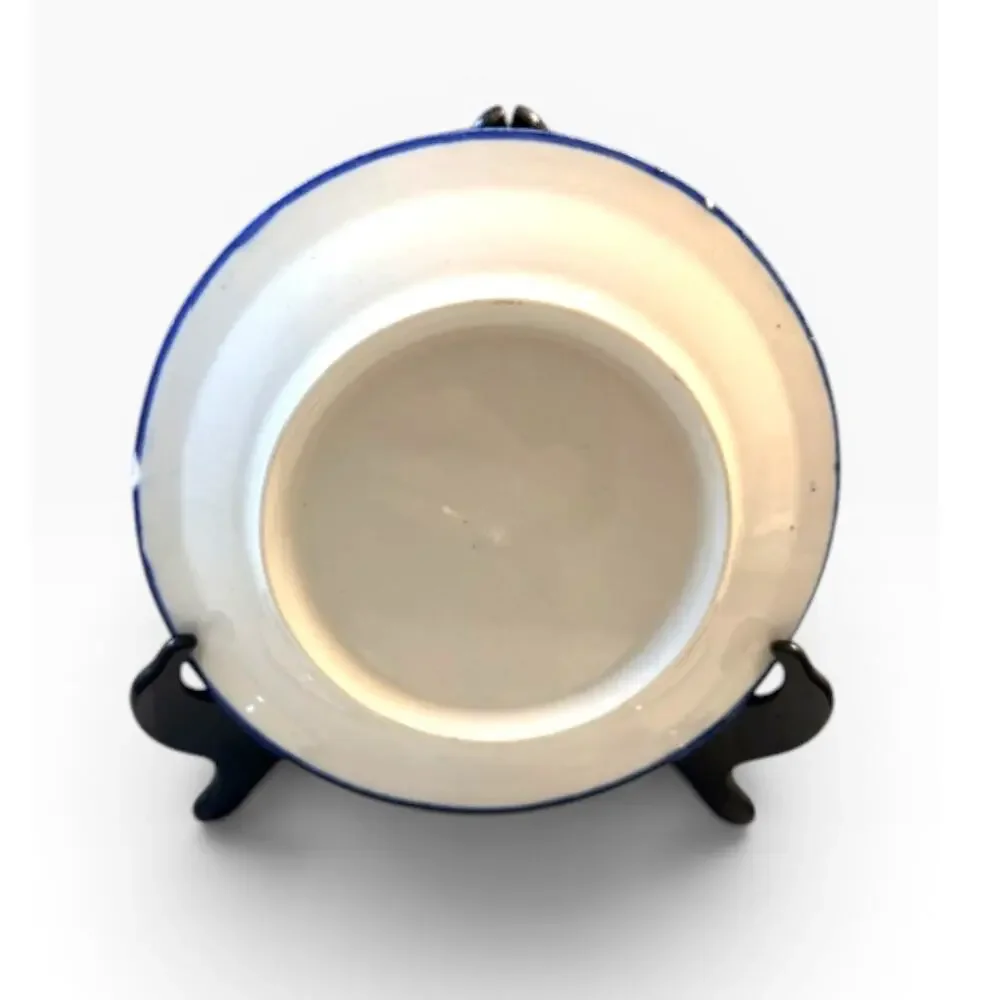 Hand Painted Artisan Sun Face Ceramic Dinnerware Set 5 Piece